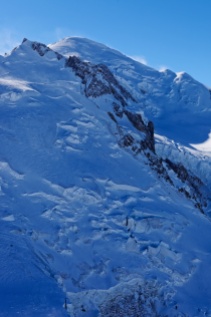 The Mont Blanc (4810m), as seen from Aiguille du Midi (3842m)
